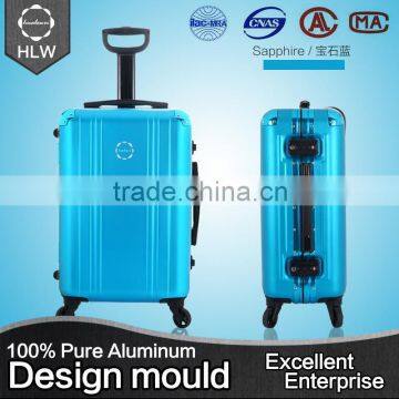 HLW china supplier custom spinner wheels hard shell abs+pc trolley luggage