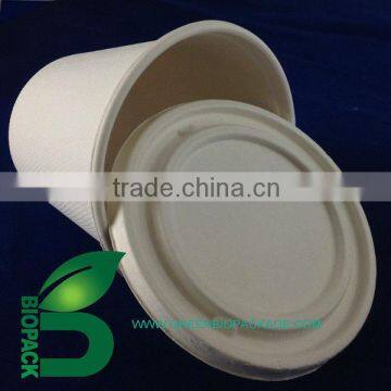 100% biodegradable disposable bamboo pulp Bowl
