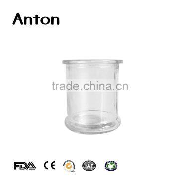 Clear glass candle container home decor and floating candles
