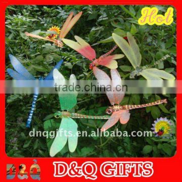 plastic dragonfly garden stake