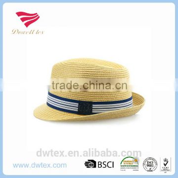 Fabulous Design Custom Made 100%Straw Paper Fedora Hats