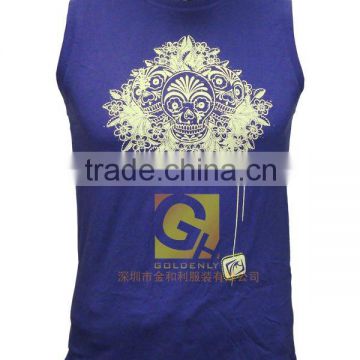 men's vest with purple color