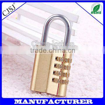 cheap brass padlock with 3 number password metal accessories for bags