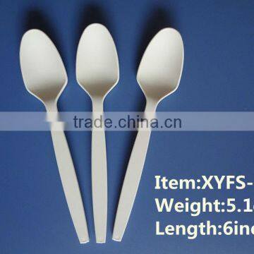 high quality cornstarch disposable plastic spoon :XYFS-06