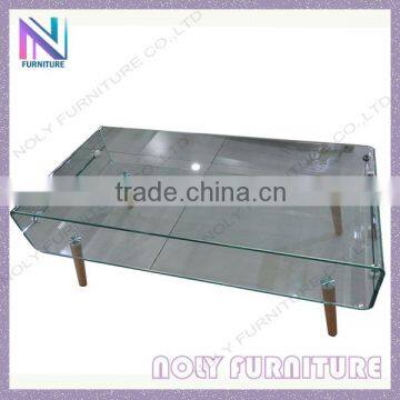 acrylic no woman bronze sculpture coffee table modern small glass center table