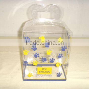 yellow printed Folding plastic Box for gift package