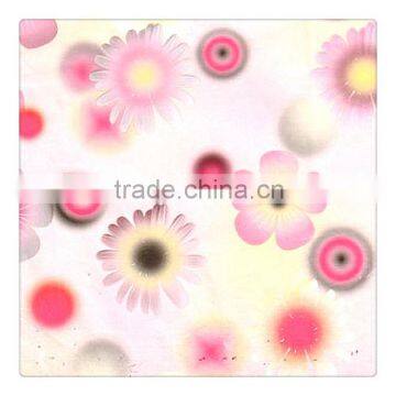 flower design printed transfer film for Man made leather