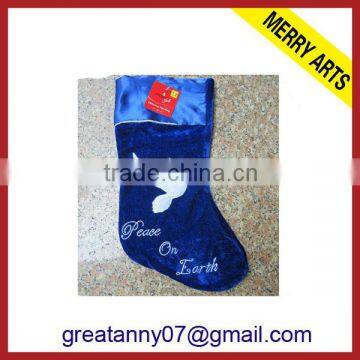 2013 hot sale standing christmas stocking holder 2012 christmas gift socks for sale