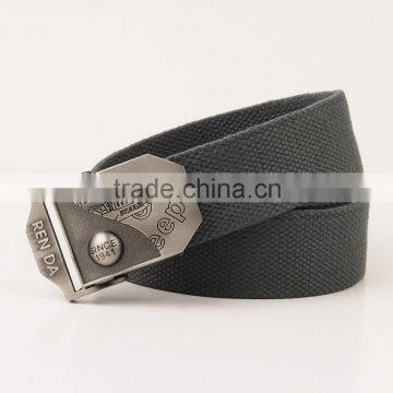 2016 Custom Elastic Camel Buckle Canvas Webbing Belt/Indian buckle belts/mens elastic stretch belts