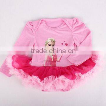 2015 children Chrismas clothings baby long sleeve tutu yarn romper