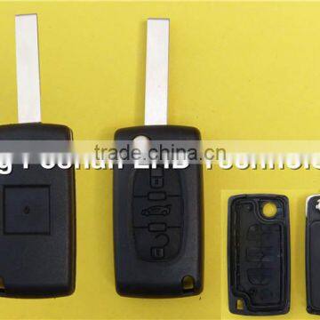 3 button flip car key shell case cover for CITROEN C3 C4 C5 C6 remote key master