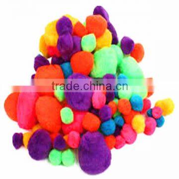 Assorted Plush Acrylic Pom poms Value Pack For Activity Packs