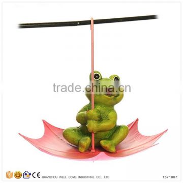 Ceramic Frogs Garden Hanging Bird Water Feeder