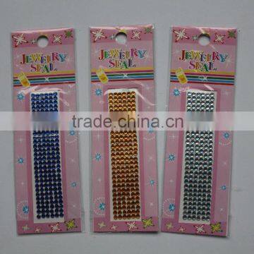 DIY room decoration crystal sticker,ECO-friendly phone crystal sticker