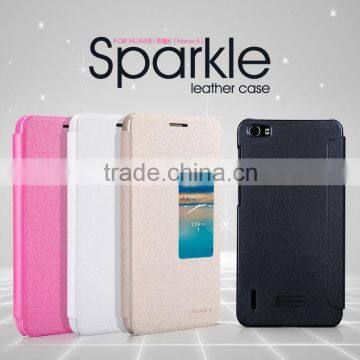 For HUAWEI Honor 6 NEW LEATHER CASE- Sparkle Leather Case