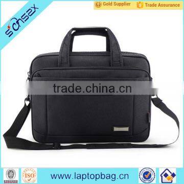 wholesale nylon waterproof computer bag custom metal logo laptop bag