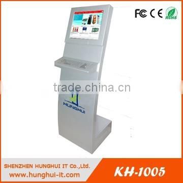 19 inch Standalone Standard Kiosk With Keyboard / Interactive Kiosk / Slim Touch Screen Kiosk