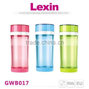 promotion cheap tea glass drinking bottle with silicone