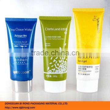 80g 120g facial cleanser airless tube with flip top cap