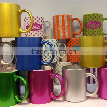 11oz mug with pearl finish coating