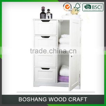 Item Name	Bathroom Cabinet	Brand	BoShang Model# 803149 bathroom designs	Color	White Product Size(cm)	H80*W55*D30 cm	Packin