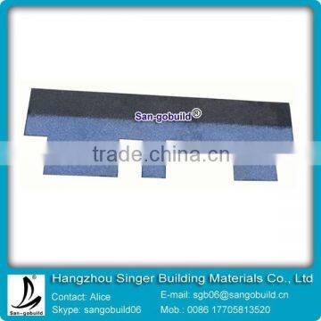 2015 New Fiberglass Galvaume Blue Asphalt Roofing Shingle On Sale