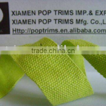 Hot sale Coloured 100% cotton ribbon