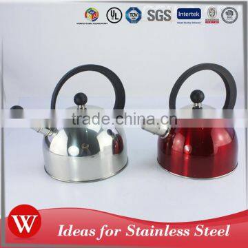 Colorful Easy to Clean Non Electric Whistling Tea Kettle Stainless Steel Travel Kettle for Induction Cooker photo-4