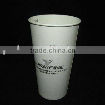 34oz Eur 32oz single wall 990ml big hot and cold drink earth friendly paper cup with lid and straws