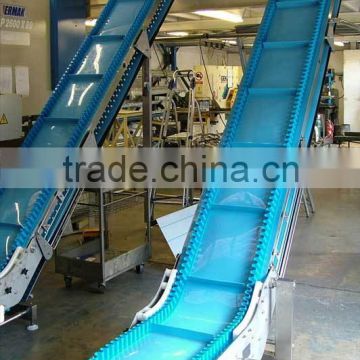 Incline side wall belt conveyor