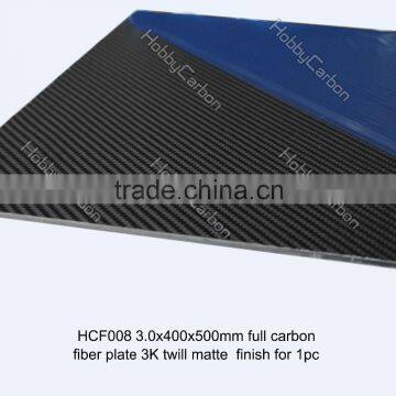 CNC Cutting 3.0 Pre-Preg Carbon Fiber Twill Matte Plate, Carbon Fiber Sheet