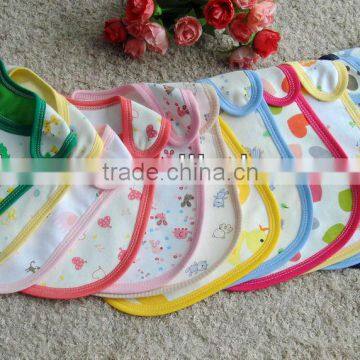 waterproof printed soft cotton jersey applique baby bib made in china safe print bib