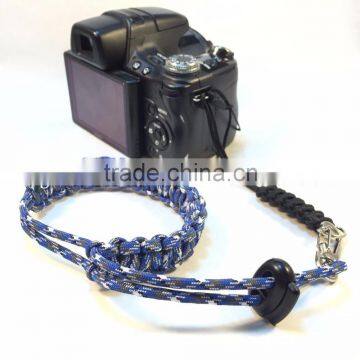 Custom paracord camo camera wrist strap for camera colorful paracord strap