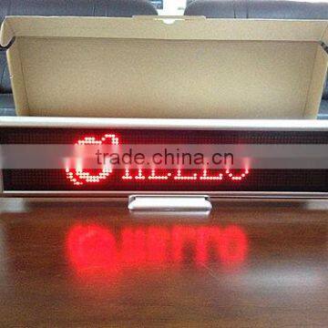 2015 New Digital desktop programmable taxi led advertising