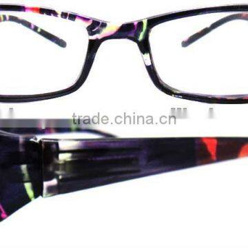 2013 fashion Plastic glass lens reading glasses