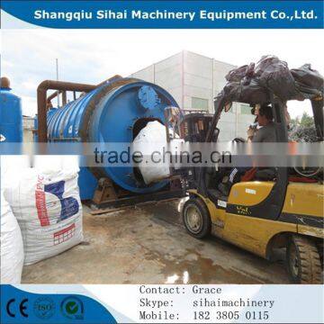 Waste Tire Pyrolysis Plant with CE,SGS,ISO No pullution