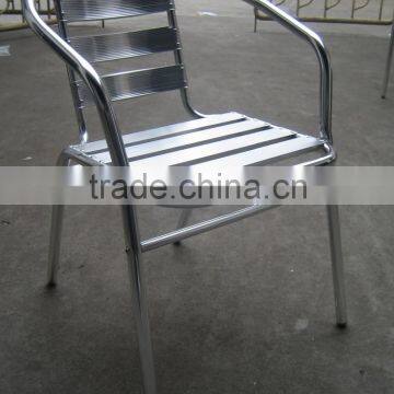 0503outdoor Garden Aluminum Good Quality Stackable Dining Table and Chair Set YC001 YT1