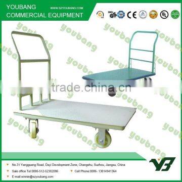 heavy duty warehouse 4 wheel flat folding cart