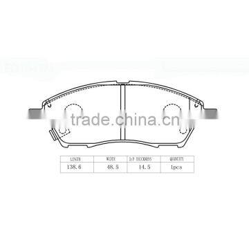 D1592-8804 top quality car brake pads for NISSAN bluebird LIVINA