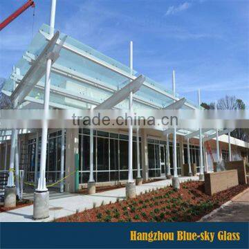 China factory 6+1.14+6mm laminated glass for awnings canopy with low price