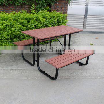 Park table and chair recycled plastic city furniture street furniture