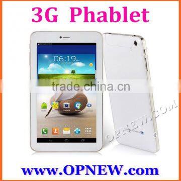 OEM 7 inch 3G Phablet phone tablet pc Quad Core WCDMA 4 bands mini pad WIfi Bluetooth Dual sim card More colors
