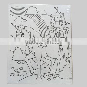 canvas panels with printing lines
