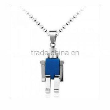 PD012 Blue Stainless Steel Robot Pendant