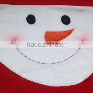 2015 HOT!HOT!HOT!Cute Snowman christmas chair back cover for promotion