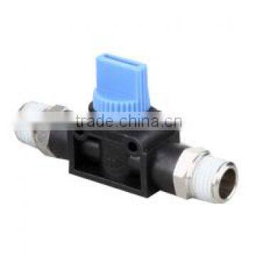 Plastic hand (Shut-off) valves push-in pneumatic fittings HVSS series