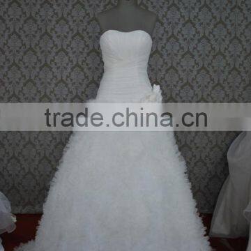 (MY0050) MARRY YOU Beautiful Fit-n-flare Puffy Tulle Skirt Bridal Real Sample Wedding Dress From China