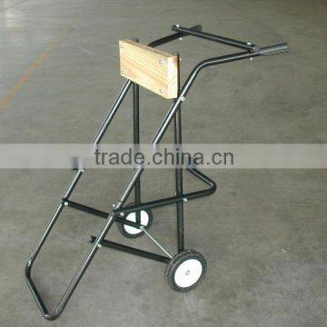 folding outboard motor trolley