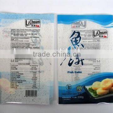 lamination plastic frozen food packaging bag for frozen fish cake