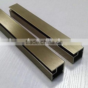 ANODIZED BRUSH ALUMINIUM PROFILE FOR DOORSA AND WINDOWS